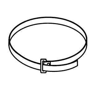 PB 125 (50шт./уп.) (PB125) Хомут для крепления кронштейнов к трубе Pipe strap for support brackets