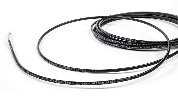Саморегулирующийся греющий кабель R-ETL-A-CR для защиты от замерзания водопроводных труб DN <50мм,  - 10Вт/м @230В, при 5°C на теплоизолированной трубе   /Модифицированный полиолефин