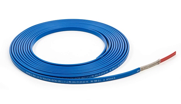 Cаморегулирующийся греющий кабель 26XL2-ZH, 26Вт/м @230В, при 5°C
