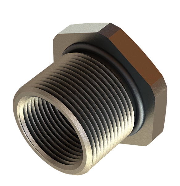 Переходник понижающий М32/М20 никелированная латунь IP66