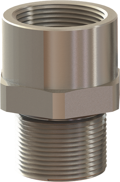 Переходник повышающий М20/М32 никелированная латунь IP66